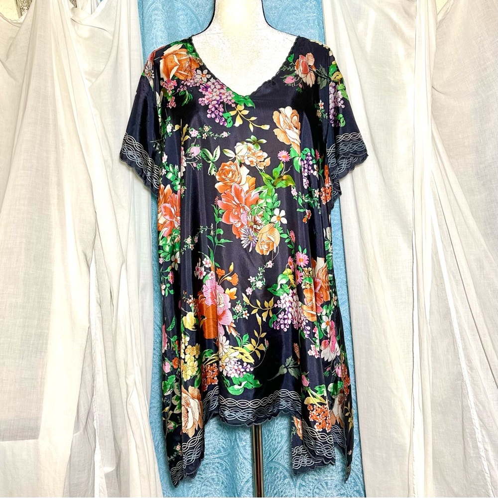 Johnny Was 100% Silk Floral Tunic